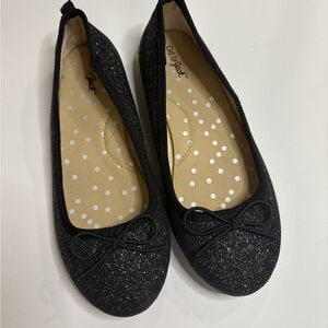 Cat & Jack Black Sparkle Flats
